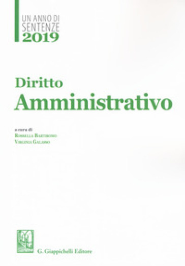 2019. Un anno di sentenze. Diritto amministrativo