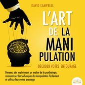 L ART DE LA MANIPULATION - Décoder votre entourage: Devenez dès maintenant un maître de la psychologie, reconnaissez les techniques de manipulation facilement et utilisez-les à votre avantage