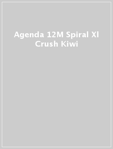 Agenda 12M Spiral Xl Crush Kiwi