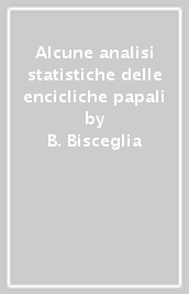 Alcune analisi statistiche delle encicliche papali