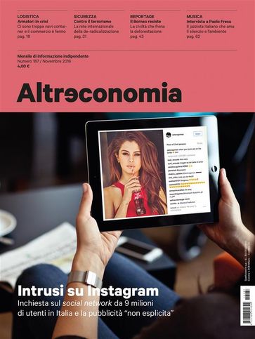 Altreconomia 187 - Novembre 2016 - AA.VV. Artisti Vari