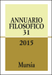 Annuario filosofico 2015. Vol. 31