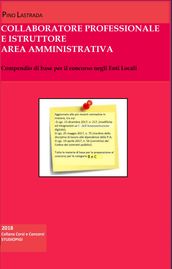 COLLABORATORE PROFESSIONALE e ISTRUTTORE Area Amministrativa