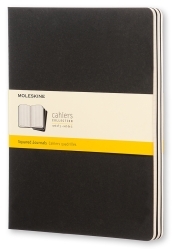 Cahier Jnls Xl Squ Black