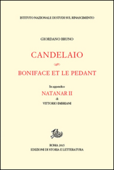 Candelaio-Boniface et le Pédant - Giordano Bruno