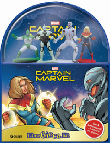 Captain Marvel. Libro gioca kit. Ediz. a colori. Con 4 personaggi 3D. Con scenario per giocare