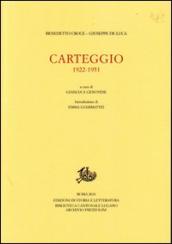 Carteggio. 1922-1951