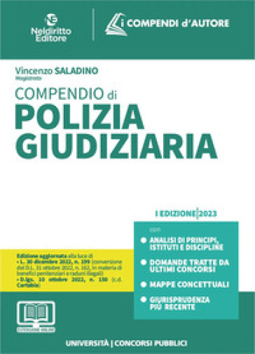 Compendio di Polizia Giudiziaria. Con espansione online - Vincenzo Saladino