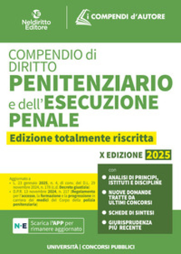 Compendio di diritto penitenziario e dell'esecuzione penale - C. Cattaneo