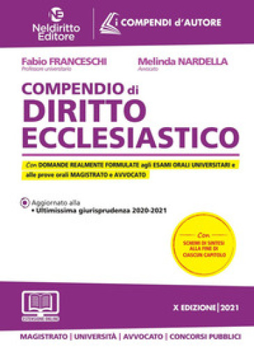 Compendio di diritto ecclesiastico - Fabio Franceschi - Melinda Nardella