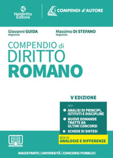 Compendio di diritto romano 2024 - Giovanni Guida - Massimo Di Stefano