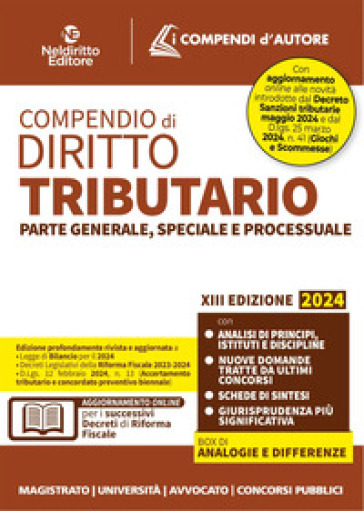 Compendio di diritto tributario - Laura De Rentiis