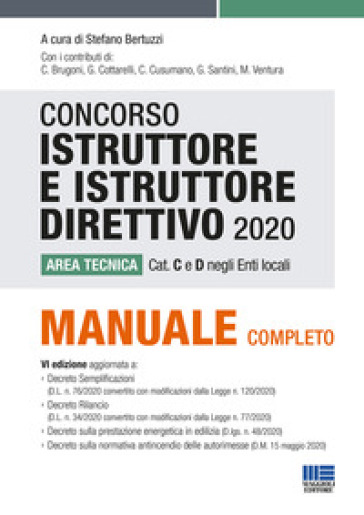 Concorso istruttore e istruttore direttivo. Area tecnica cat. C e D negli Enti locali