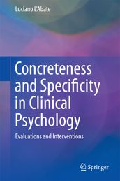 Concreteness and Specificity in Clinical Psychology