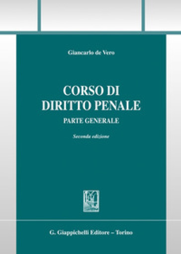 Corso di diritto penale - Giancarlo De Vero