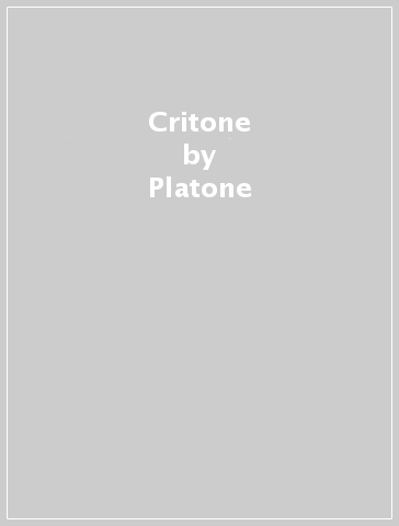 Critone - Platone