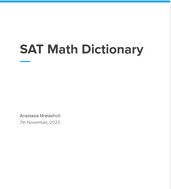 DSAT Math Dictionary