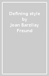 Defining style