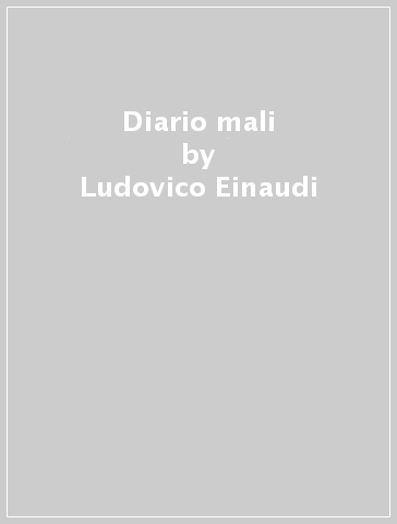 Diario mali - Ludovico Einaudi