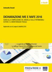 Dichiarazione IVIE e IVAFE 2016