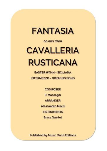 FANTASIA on airs from CAVALLERIA RUSTICANA - Alessandro Macrì