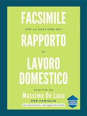 Facsimile per la gestione del rapporto di lavoro domestico - 2022