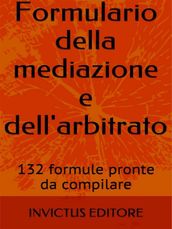 Formulario della mediazione e dell arbitrato