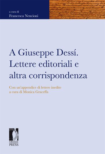 Giuseppe Dessí, Raffaello Delogu. Lettere 1936-1963 - Monica Graceffa