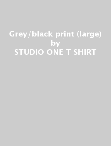 Grey/black print (large) - STUDIO ONE T-SHIRT