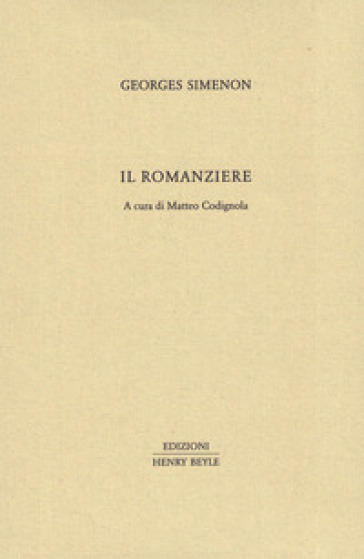 Il romanziere - Georges Simenon