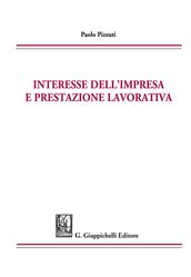 Interesse dell impresa e prestazione lavorativa