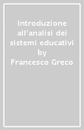 Introduzione all analisi dei sistemi educativi