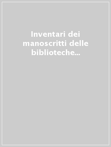 Inventari dei manoscritti delle biblioteche d'Italia. Vol. 37: Pesaro