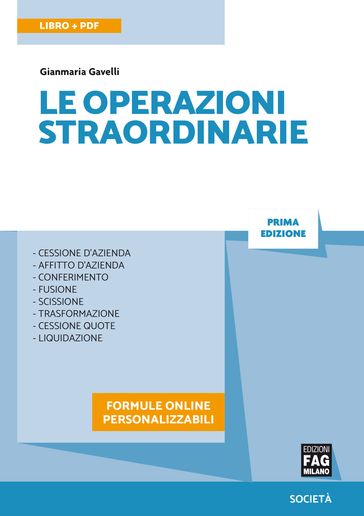 Le operazioni straordinarie - Gianmaria Gavelli