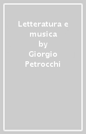 Letteratura e musica