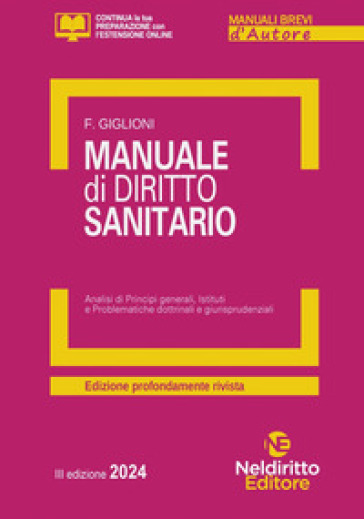 Manuale di diritto sanitario - Fabio Giglioni