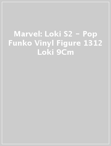 Marvel: Loki S2 - Pop Funko Vinyl Figure 1312 Loki 9Cm