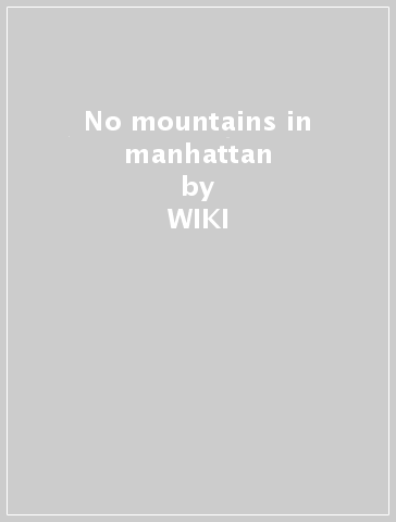 No mountains in manhattan - WIKI