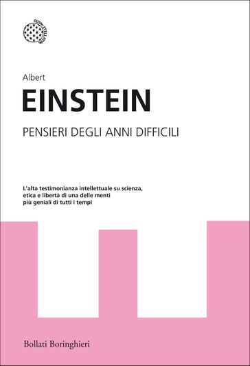 Pensieri degli anni difficili - Albert Einstein