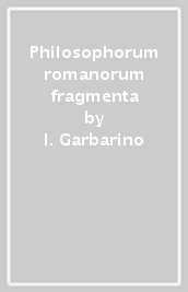 Philosophorum romanorum fragmenta