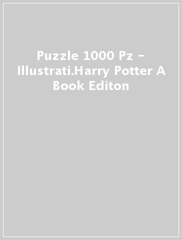 Puzzle 1000 Pz - Illustrati.Harry Potter A Book Editon