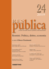 Res publica (2019). Vol. 24: Rosmini. Politica, diritto, economia