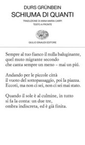 Schiuma di quanti. Testo originale a fronte