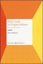 Stili e testi in lingua tedesca. Strumenti per l analisi