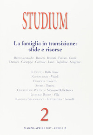 Studium (2017). Vol. 2: La famiglia in transizione: sfide e risorse