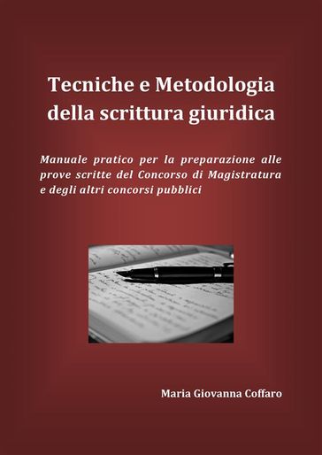 Tecniche e Metodologia della scrittura giuridica - Maria Giovanna Coffaro