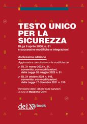 Testo unico per la sicurezza - XII ed.