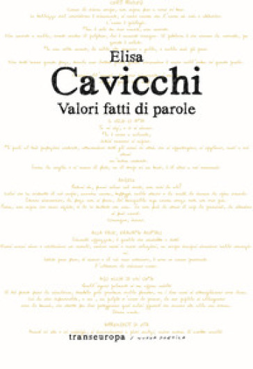 Valori fatti di parole - Elisa Cavicchi