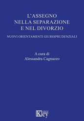 L assegno nella separazione e nel divorzio