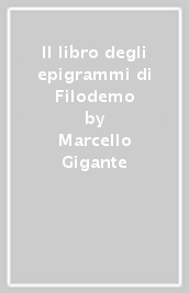 Il libro degli epigrammi di Filodemo